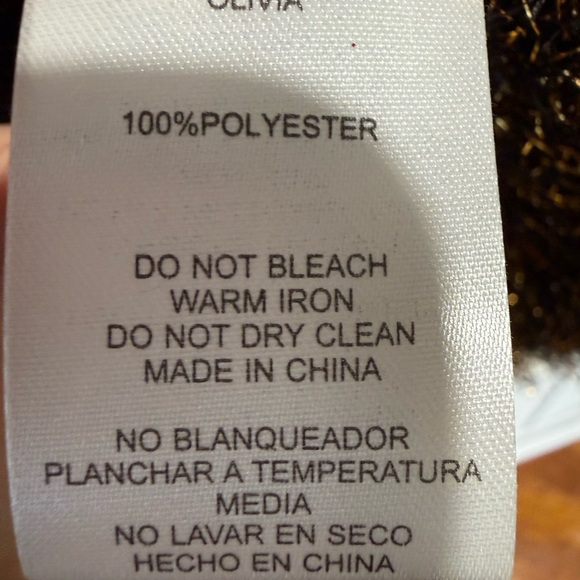 Anthropologie Black & Gold Metallic Eyelash Cardigan Size XS - Picture 6 of 6